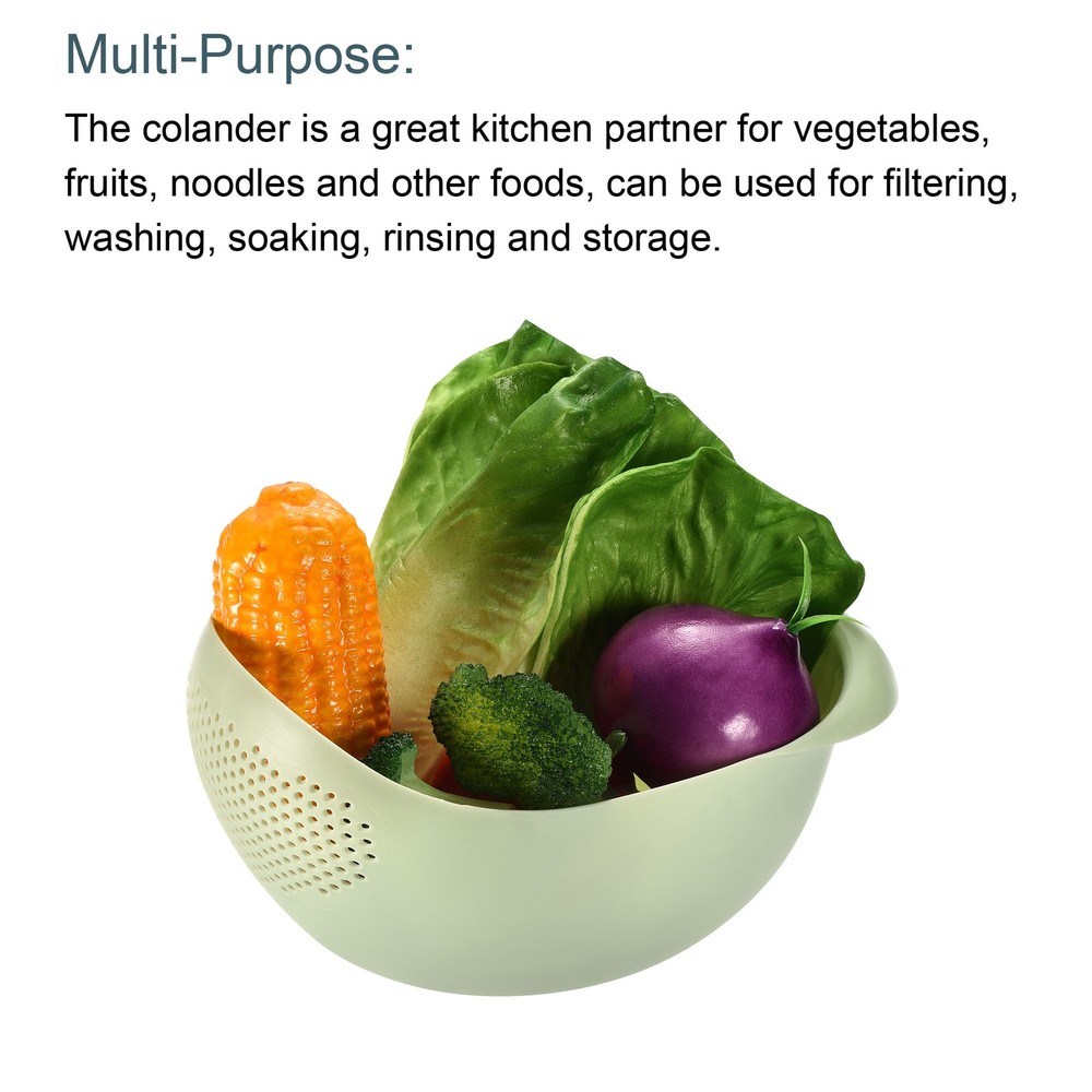 2Pcs Green Rice Washing Filter HOME Strainer Basket