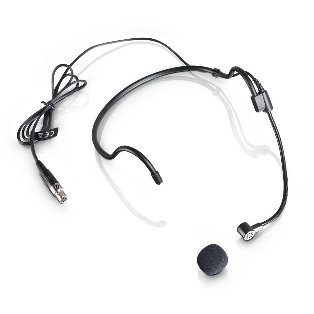 Headset Microphone for Shure Wireless Mics Bodypack Transmitter Cardioid Black