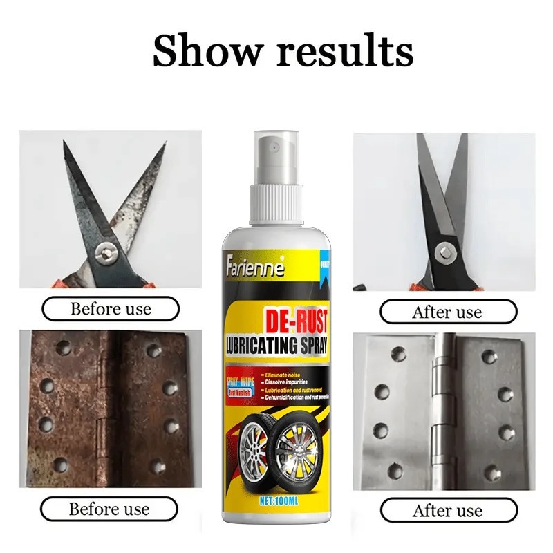 Universal Rust Remover Spray for Car Wheels Metal Surface Decontamination