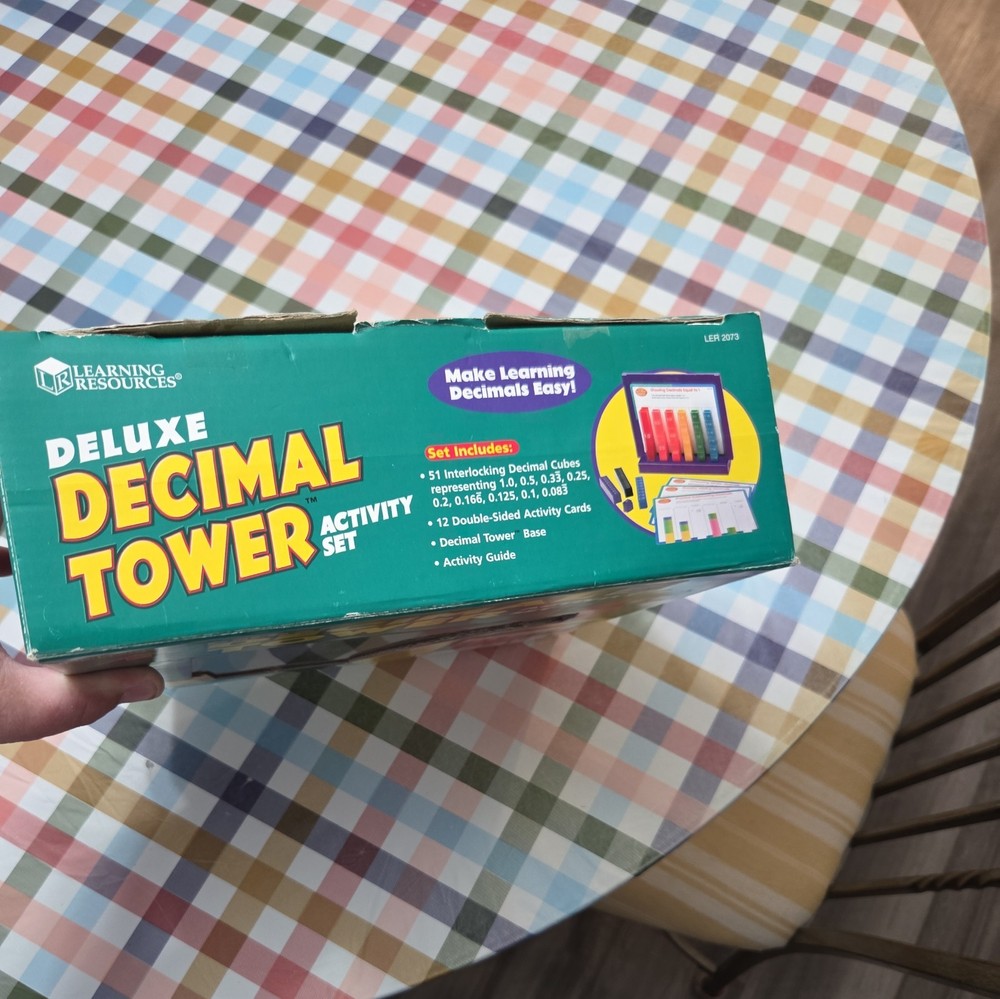 Learning Resources Deluxe Decimal Tower Activity Set - L@@K!!! AWESOME FOR KIDS!