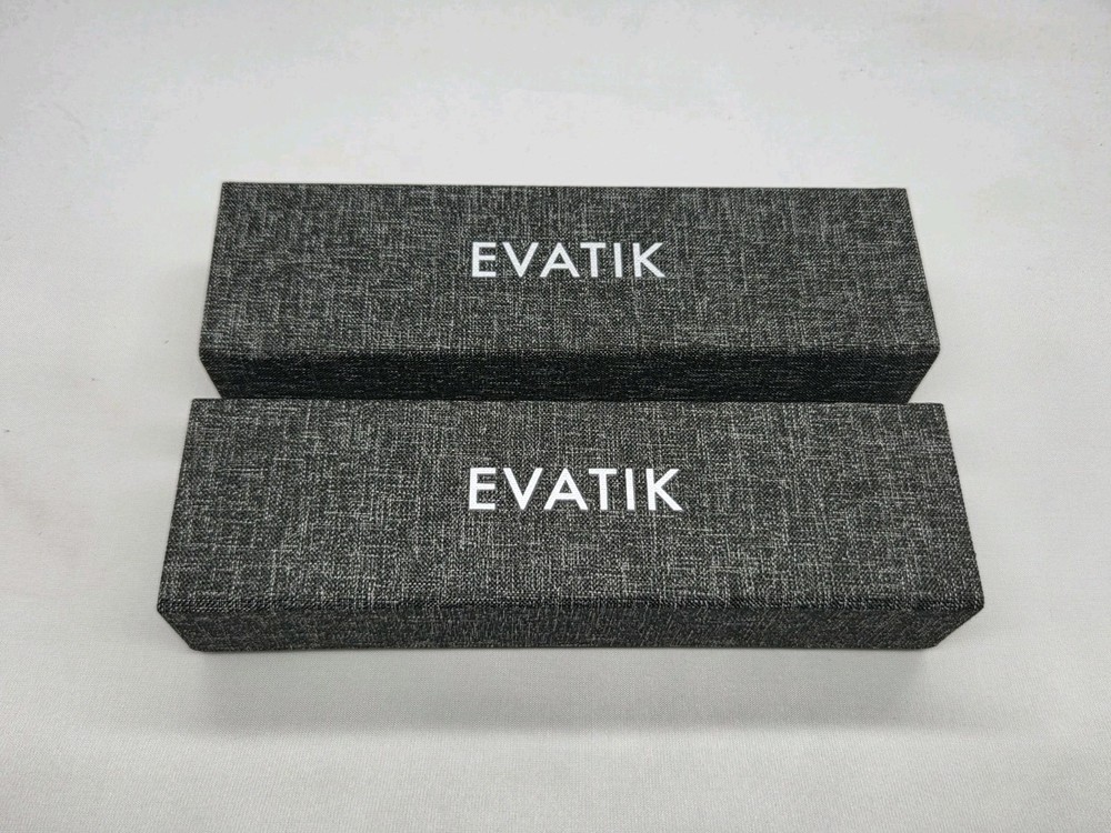 2-Pack Bundle Evatik Foldable Collpabsible Eyeglass Case