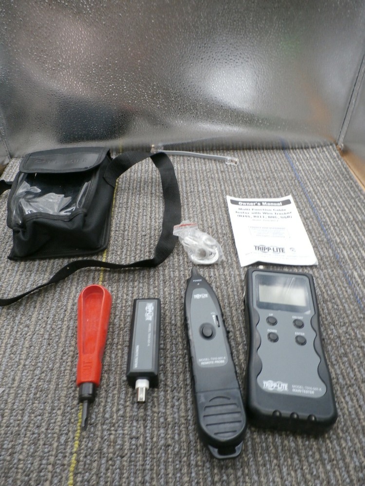 Tripp Lite Multi-Function Cable Tester with Wire Tracker for RJ45, RJ11, BNC, US