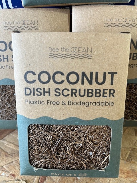 Coconut Dish Scrubber, Free the OCEAN