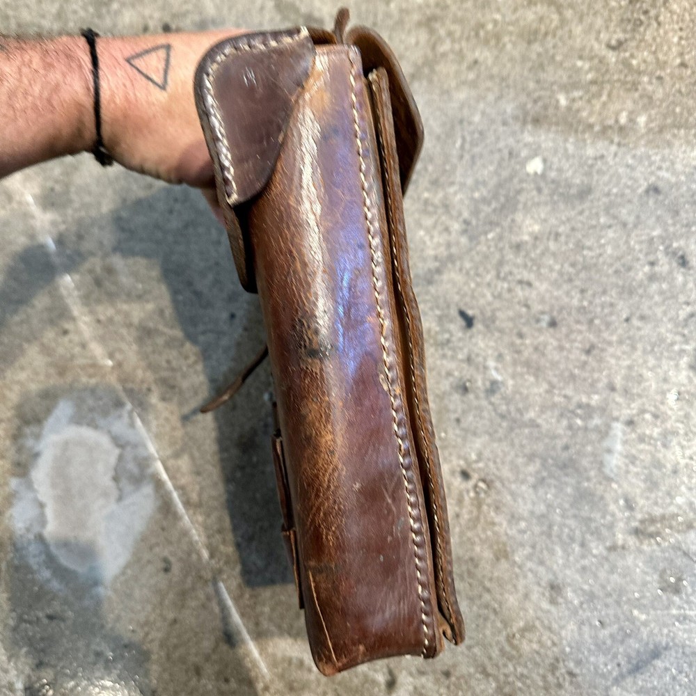 WWII Japanese Officer Leather Map Case Bag