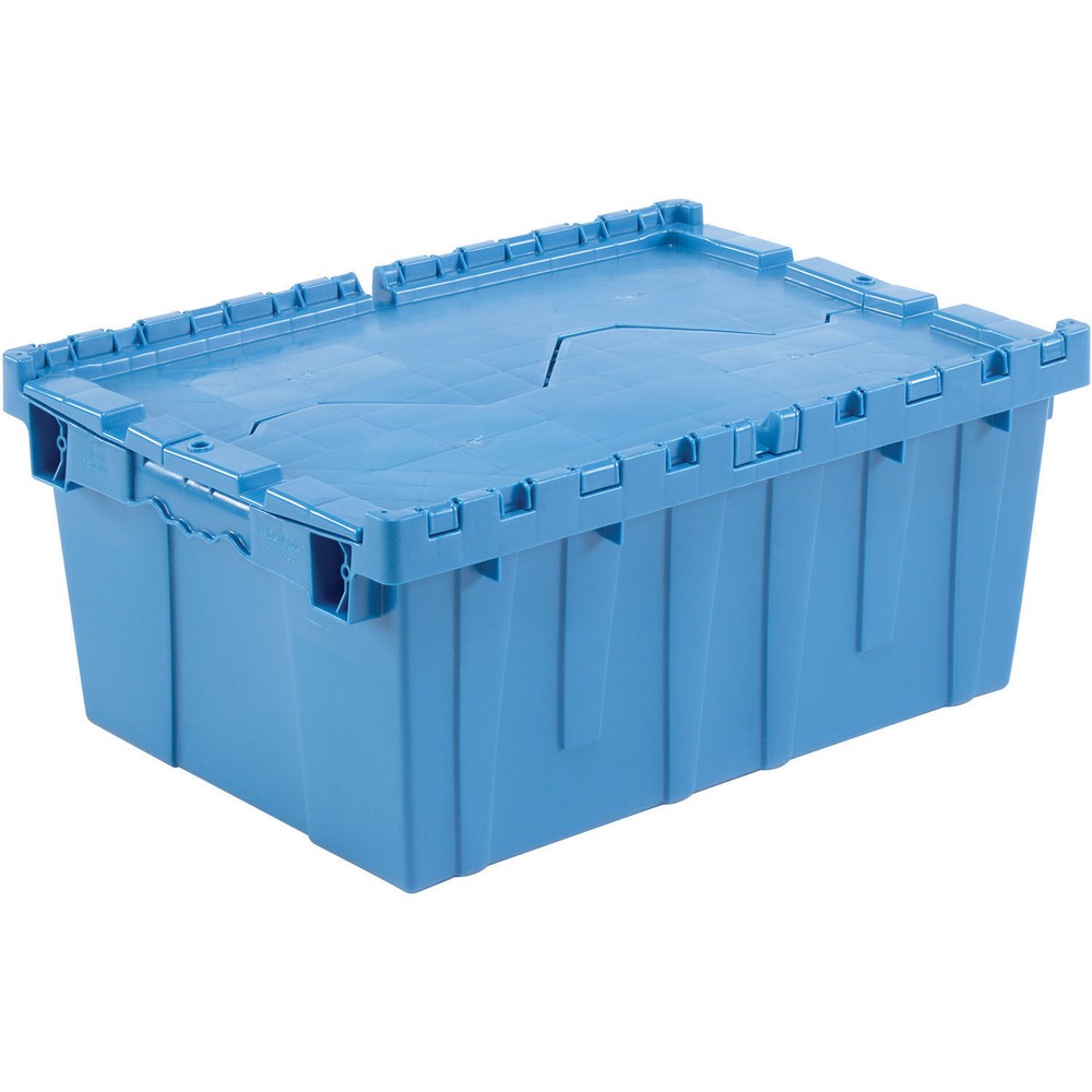 Distribution Container With Hinged Lid 21.9x15.3x9.7 Blue