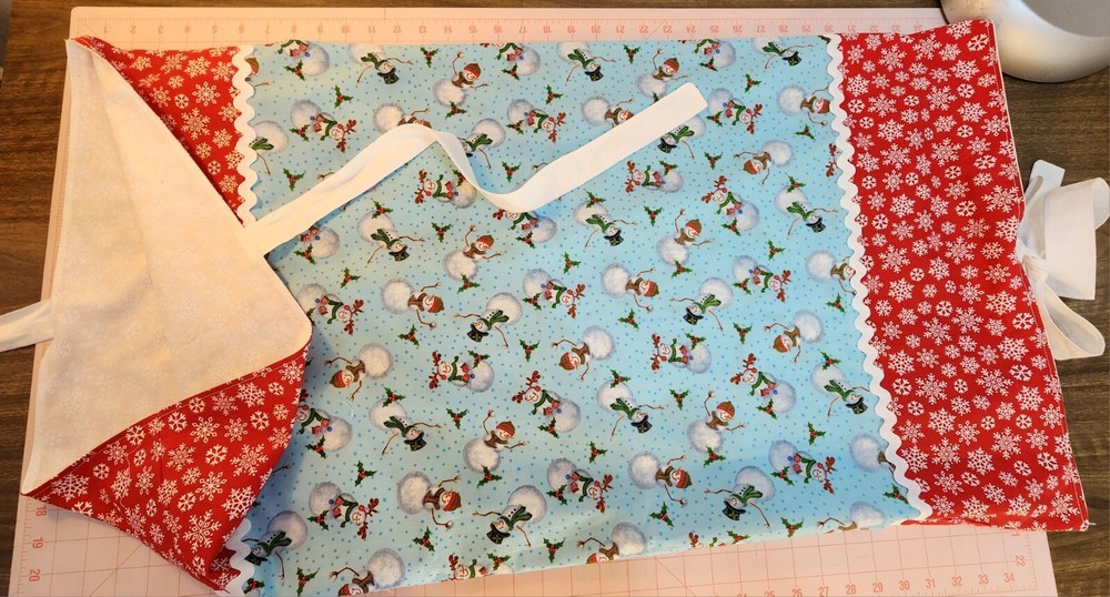 Snowman Deluxe King Size Handmade Cotton Pillowcase.