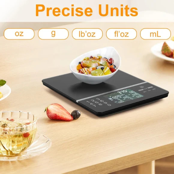 Food Scale with Nutritional Calculator- Black