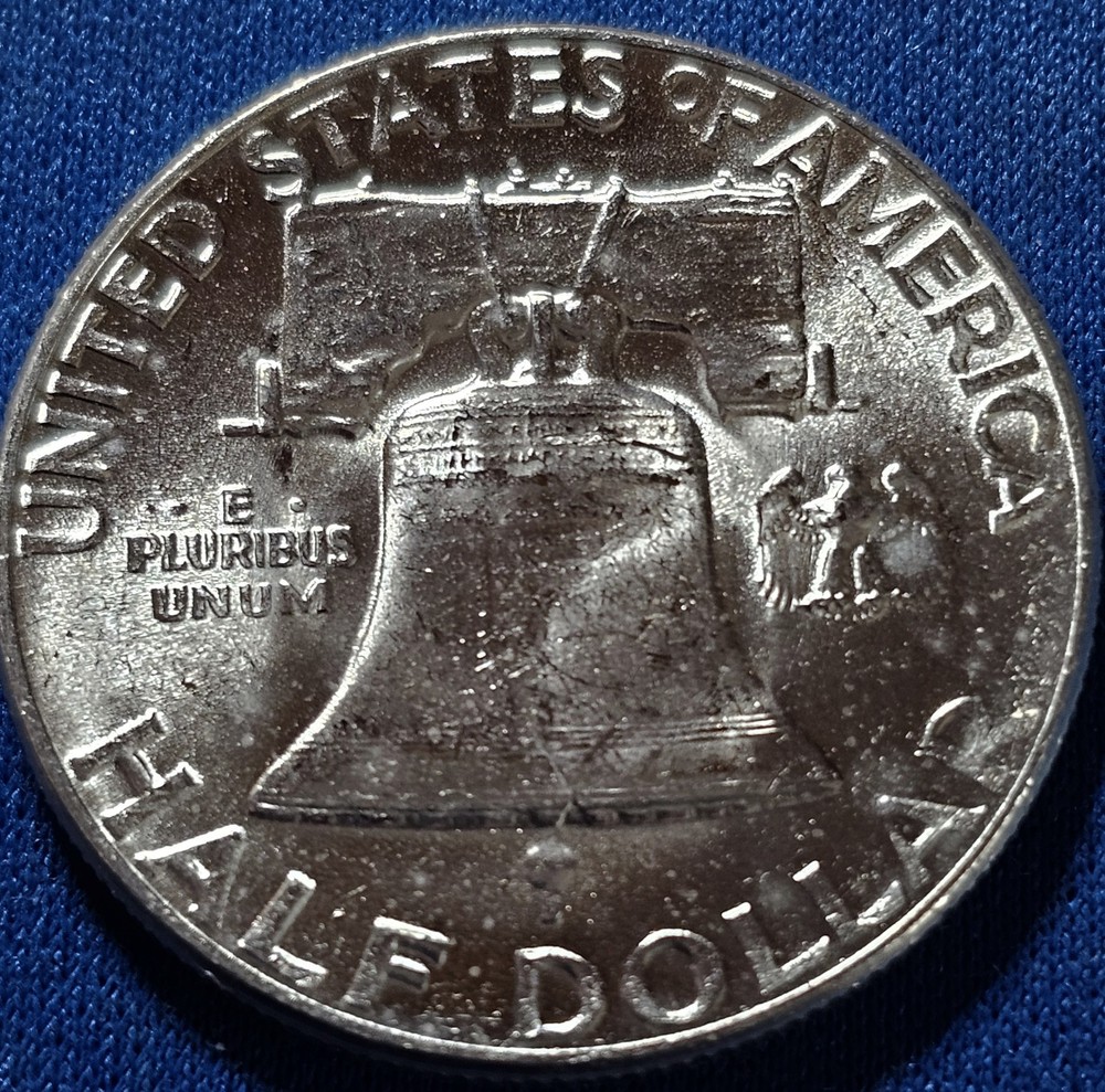 1955 FRANKLIN "BUGS BUNNY" HALF SILVER PHILADELPHIA MINT UNCIRCULATED