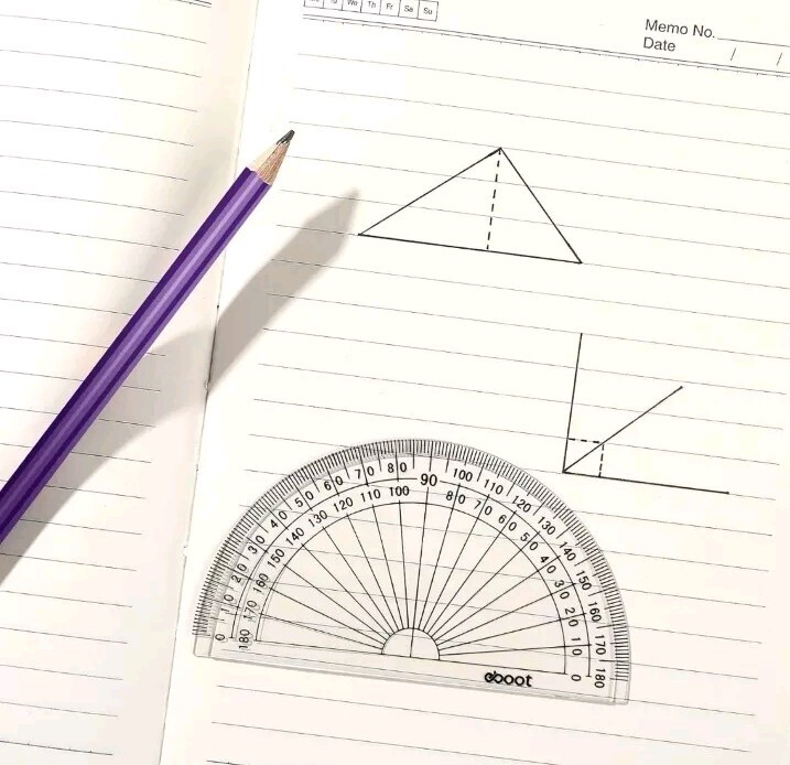 4 Inch Clear 180 Degree Protractor 10 Pack