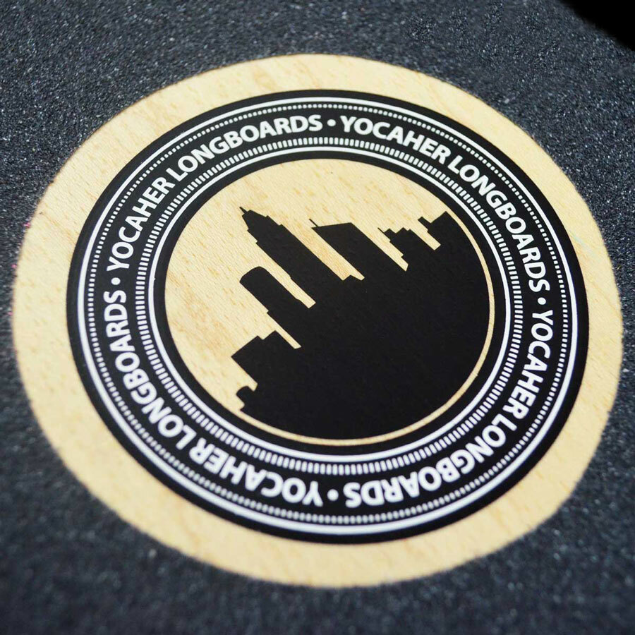 Yocaher Drop Down Longboard Deck - Spirit Animal LION (DECK ONLY)
