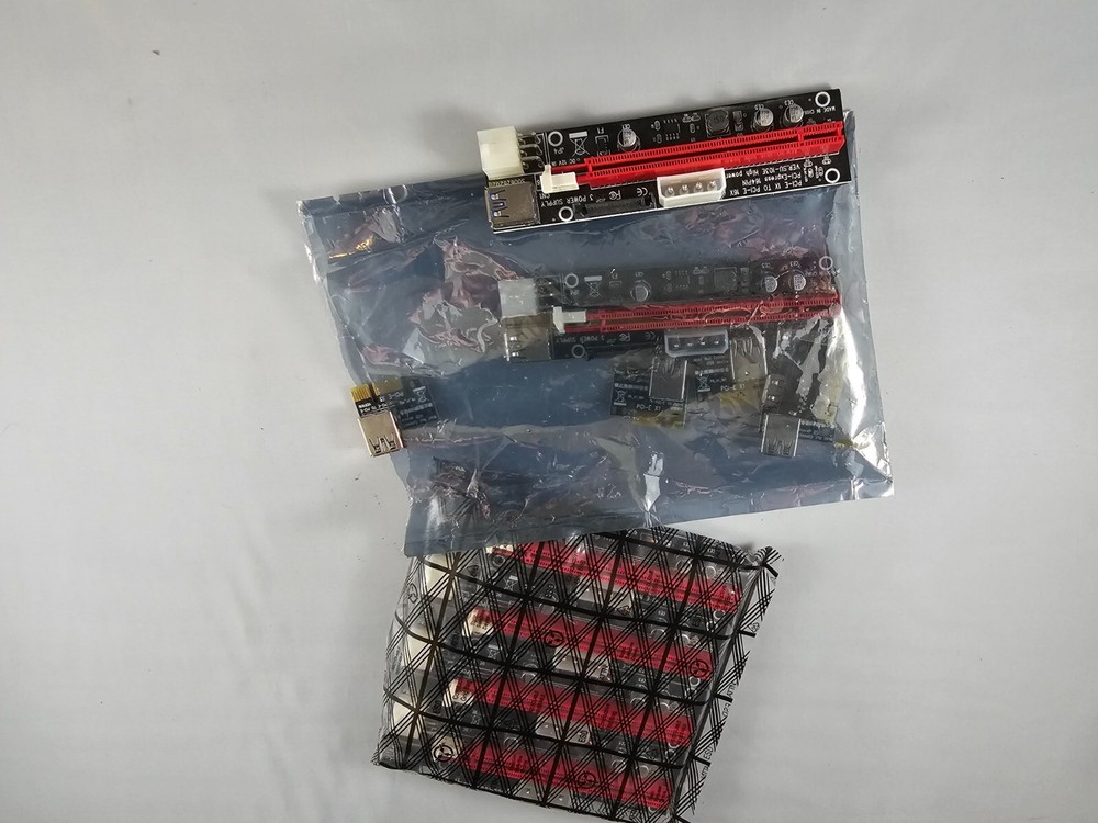 Lot of 6 - PCIE Riser for Ethereum Mining Rigs, GPU Risers for ETH Mining Rigs