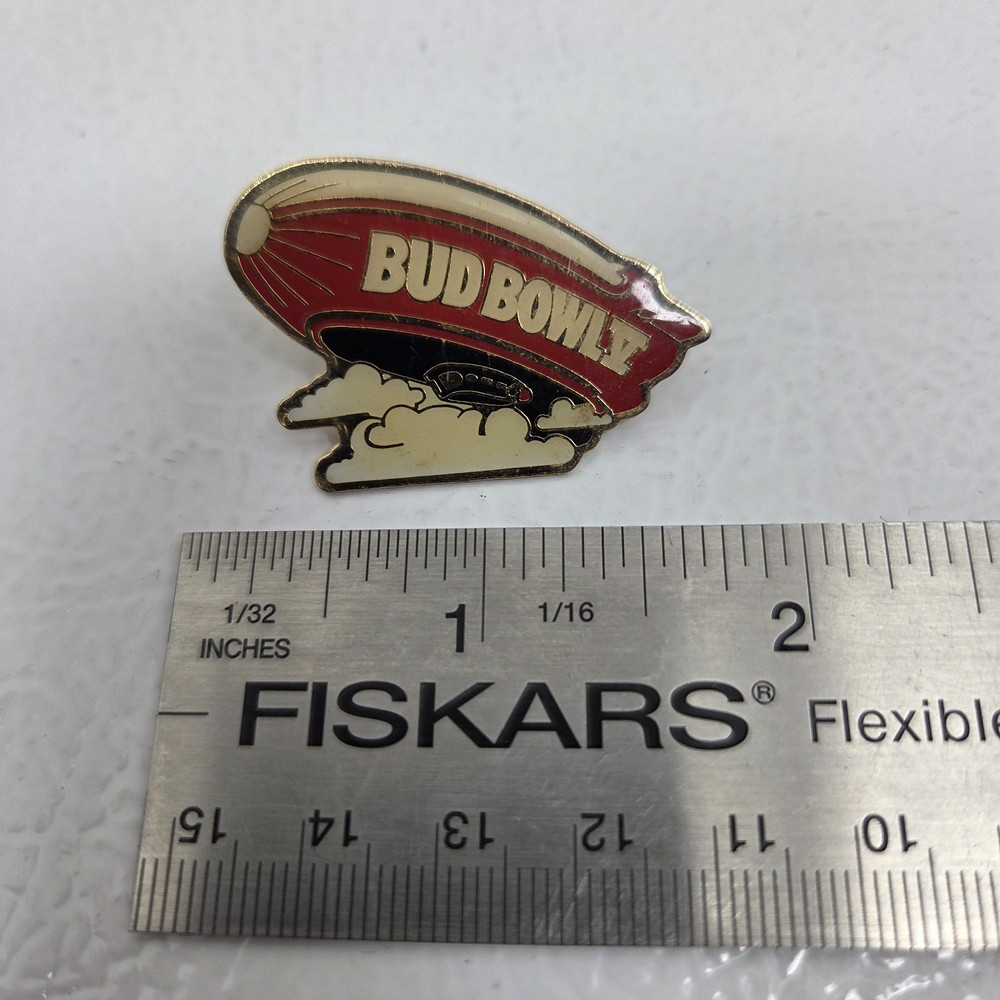 Budweiser Bud Bowl V NFL blimp hat pin