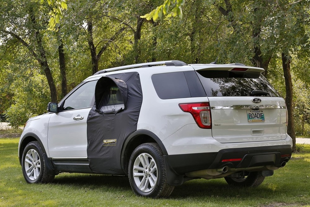 OVERNIGHTER SUV Window Tent with Bug Screen Retractable Awning Camping Patented