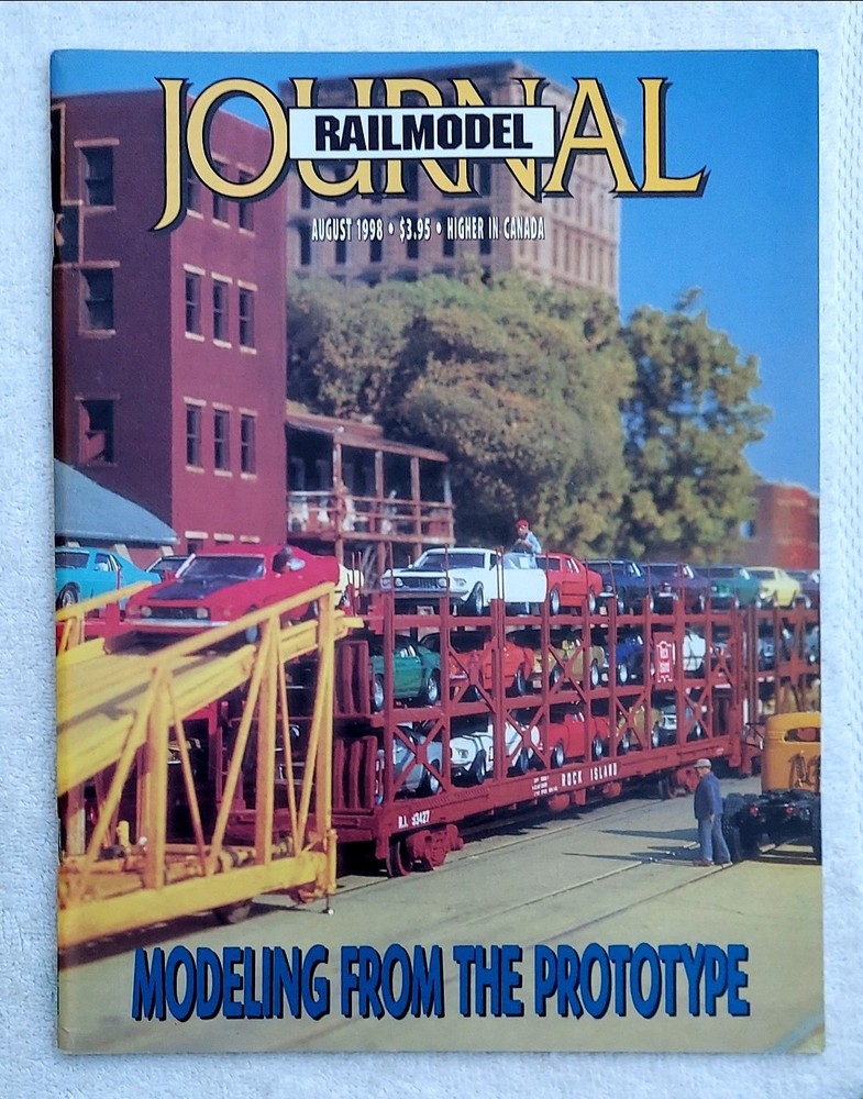 RAILMODEL JOURNAL Magazine Trains August 1998 Modeling From Prototype *MINT*
