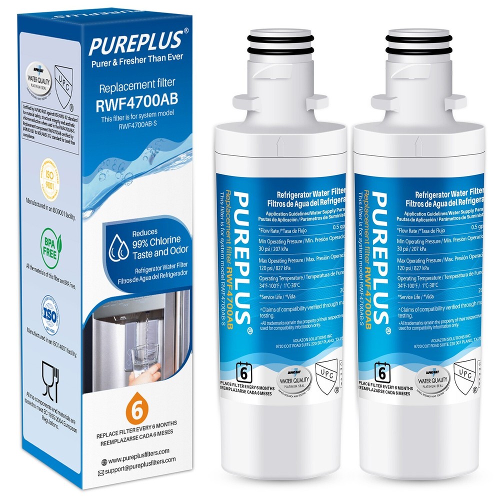 PUREPLUS ADQ747935 Water Filter Fit for LT1000PC ADQ74793502, 2 PACK,