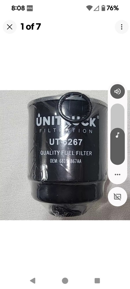 unitruck filtration fuel filter UT6267