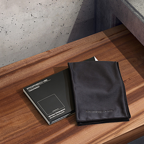 Porsche Tequipment Microfiber Cloth - Black