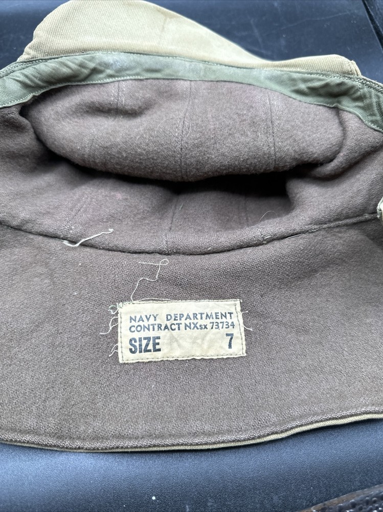 Vintage USN US Navy Cold Weather Hat Cap Size 7