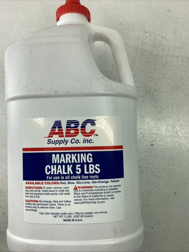ABC Supply Marking Chalk 5lb Red