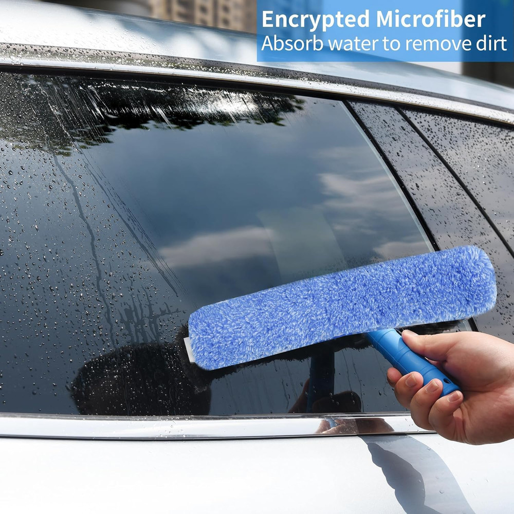 Squeegee for Window Cleaning,Window Cleaning Squeegee kit with Bucket&Microfiber
