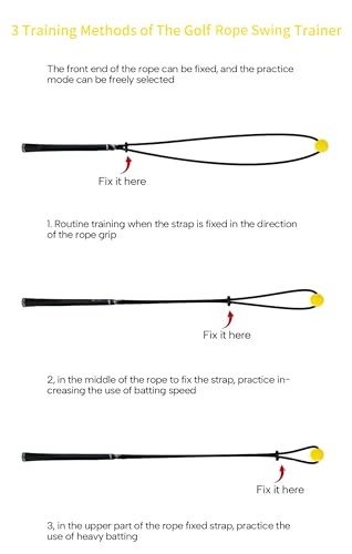 Golf Rope Swing Trainer,Golf Swing Trainer Aid,Power Flex Golf Training aid