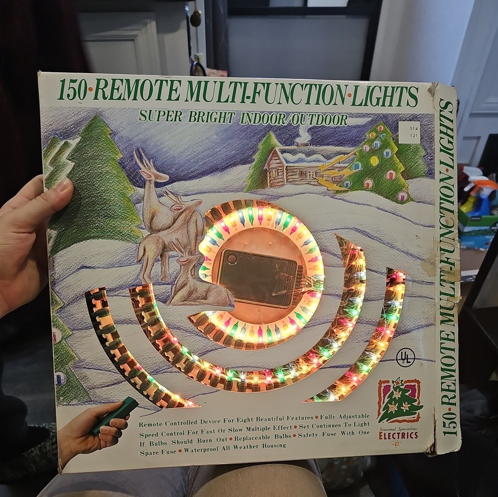 Vintage Seasonal Specialties 150 Multi Function Lights w remote Super Bright