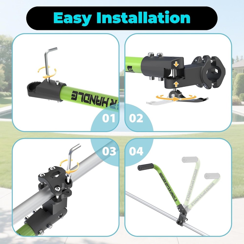 Ergonomic Trimmer Grip, String Trimmers Handle with Shoulder...