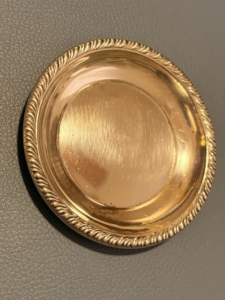 Solid Sterling Silver Vintage Nut Dish 3.25” 10.7 Grams