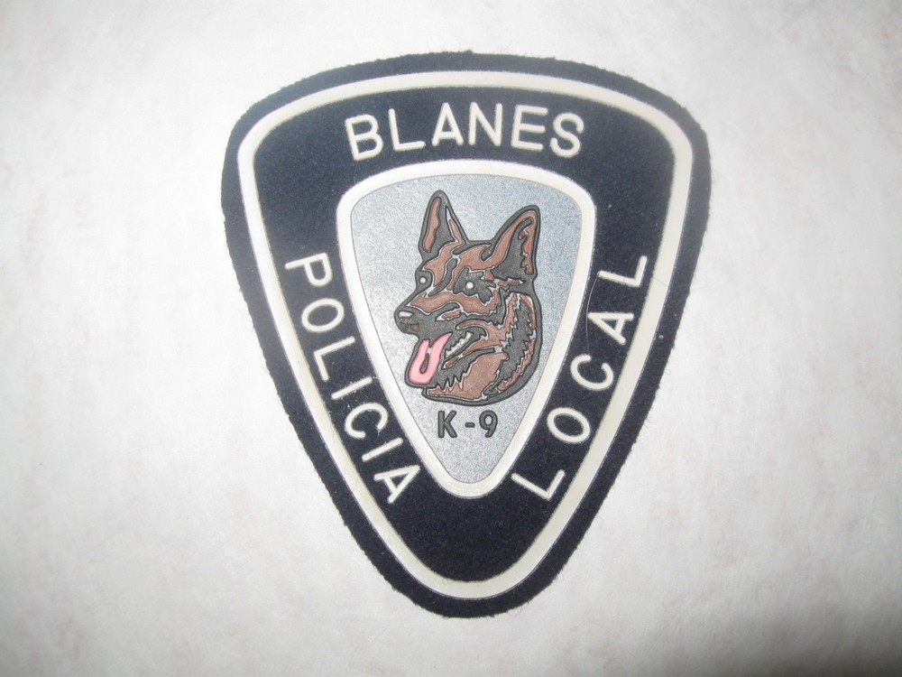 BLAINES SPAIN K9 POLICE PATCH