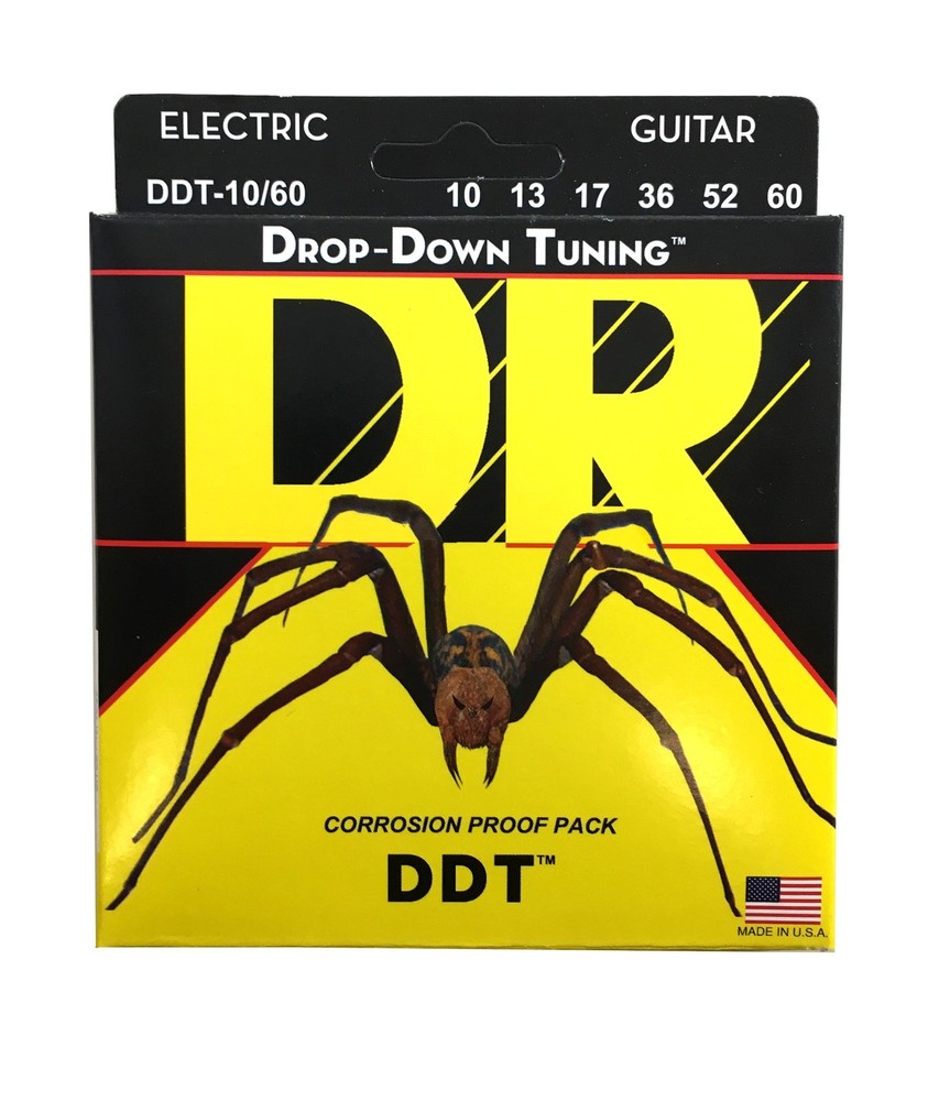 DR Guitar Strings Electric 3 Sets DDT 10-60 Drop Down Tuning