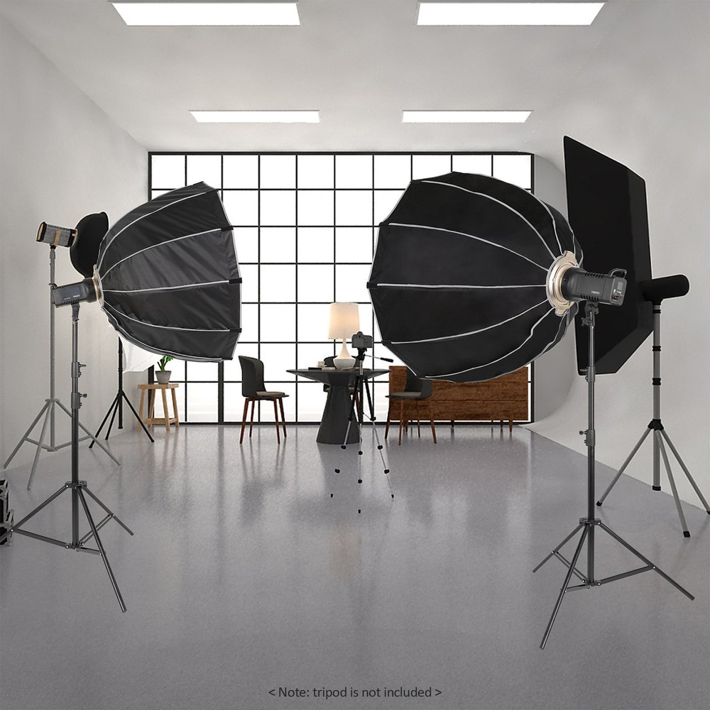 60cm/ 23.6in Quick Release Parabolic Softbox Foldable Softbox With Bowen BIVR