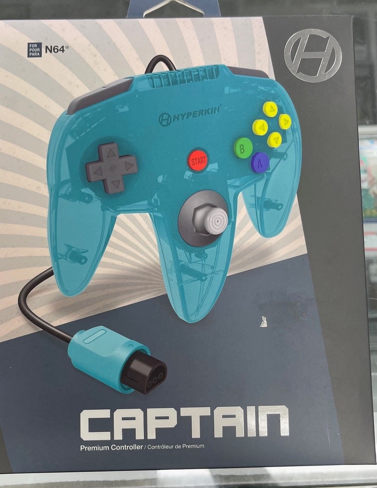 Hyperkin Captain Premium Controller For N64 - Turquoise