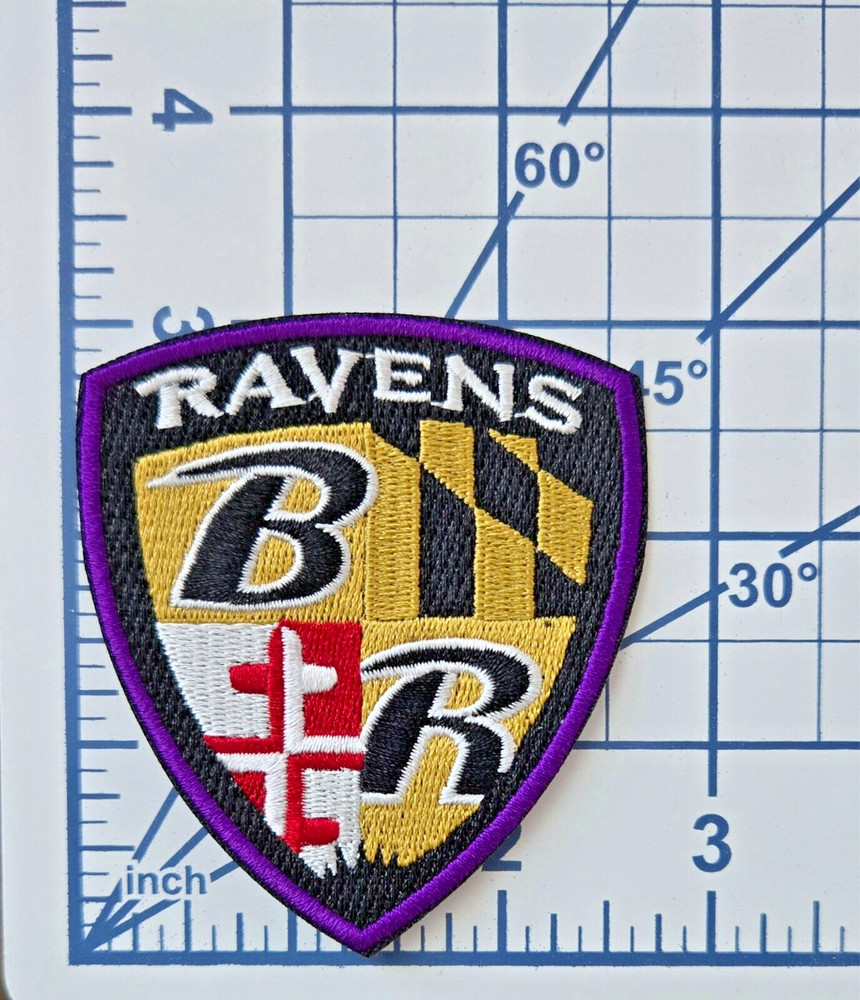 Baltimore Ravens Sleeve Patch 3" Iron On Embroidered Patch ~Free Tracking~