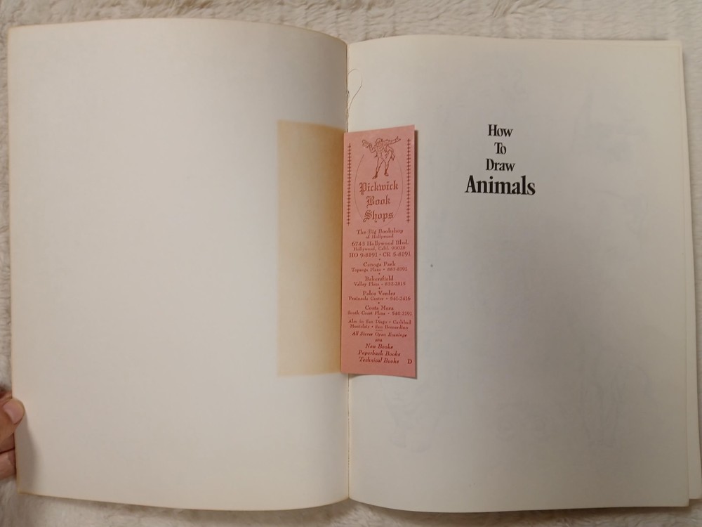 How To Draw Animals by Jack Hamm Paperback 1969