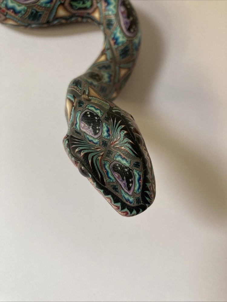 POLYMER CLAY SNAKE SCULPTURE