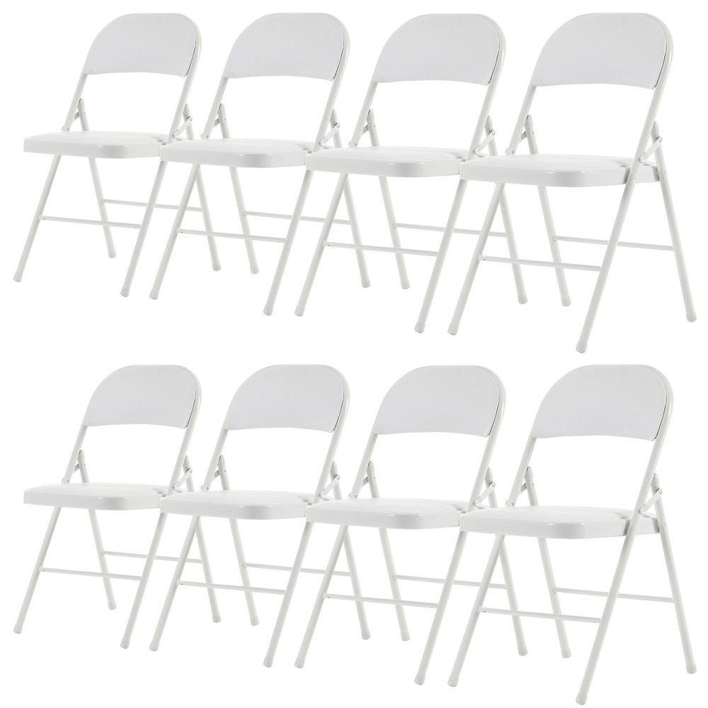 【Old Code：33292149】4pcs Elegant Foldable Iron & PVC Chairs for Convention
