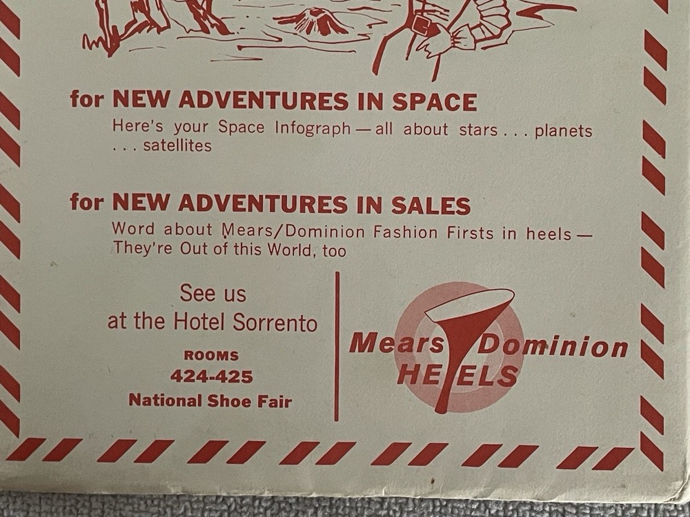 C. S. Hammond's SPACE INFOGRAPH question & answer slide w/ outer envelope