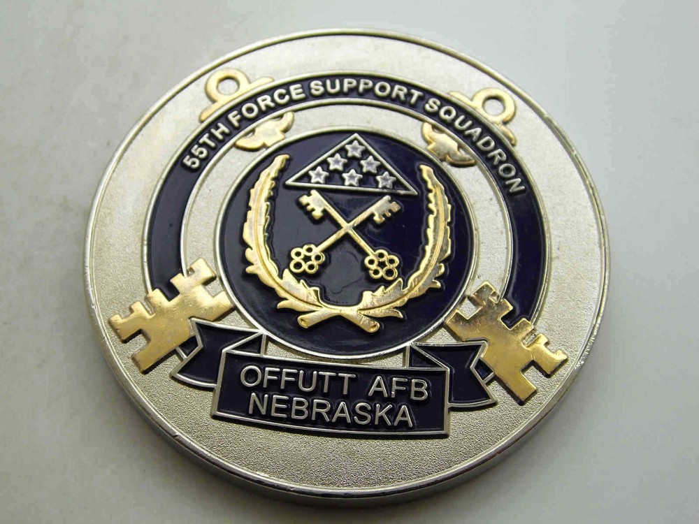 55TH FORCE SUPPORT SQUADRON OFFUTT AFB NEBRASKA CHALLENGE COIN