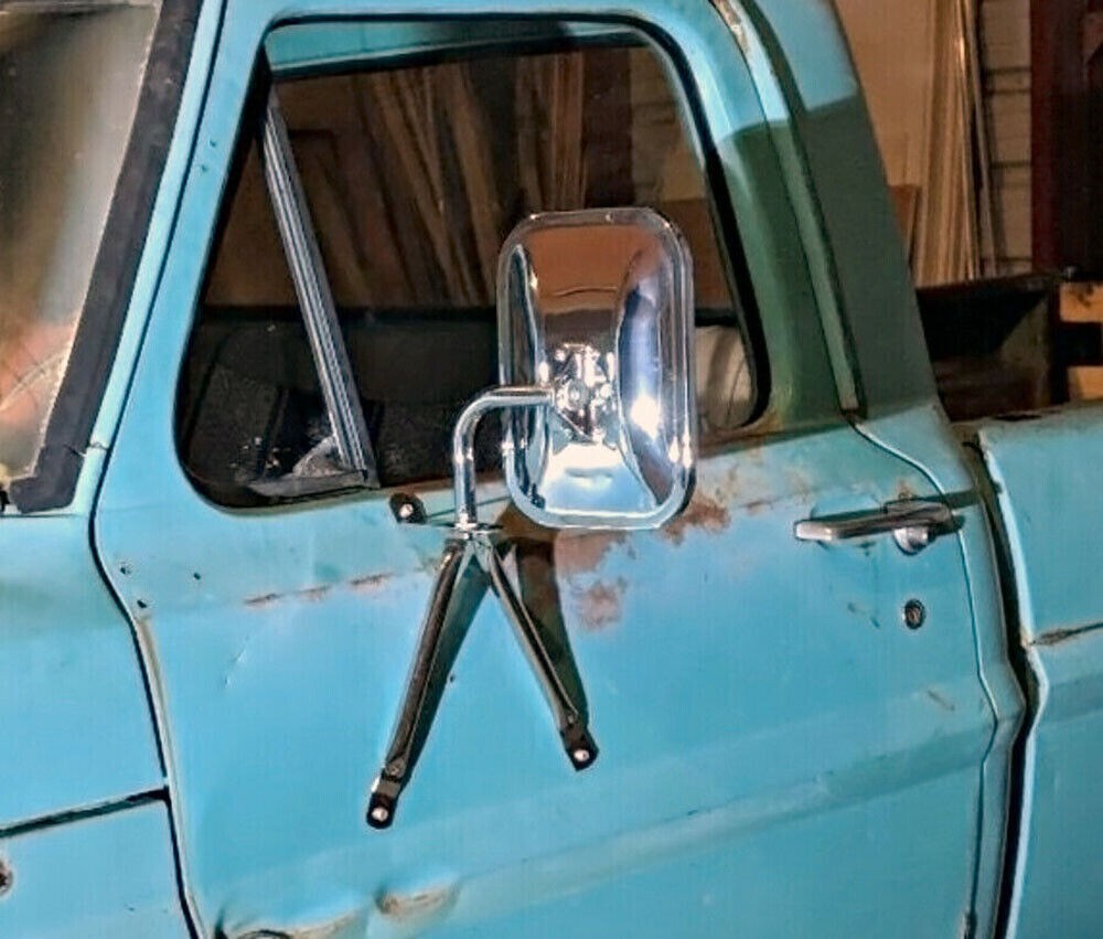 Universal Side Mirror for Trucks Full Size Low Mount Pickup Van Replacement