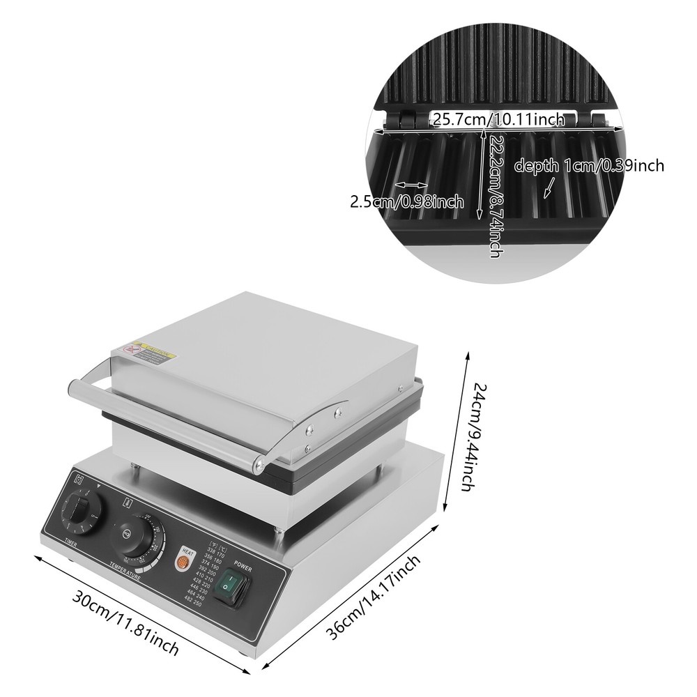 8 Churro Maker Machine Electric Waffle Maker Muffin Machine Baker Machine