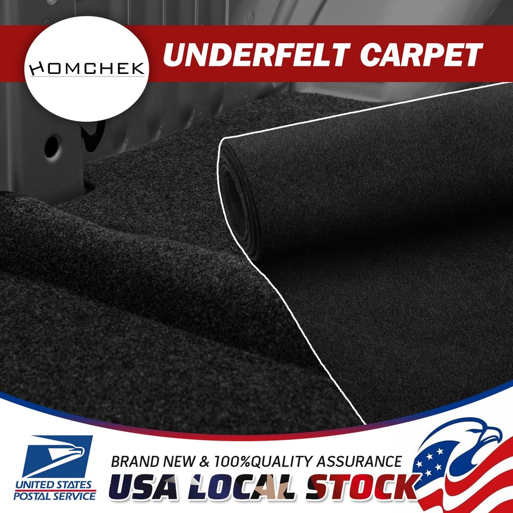 70"×40" black ROLL SPEAKER BOX CARPET, TRUNK LINER