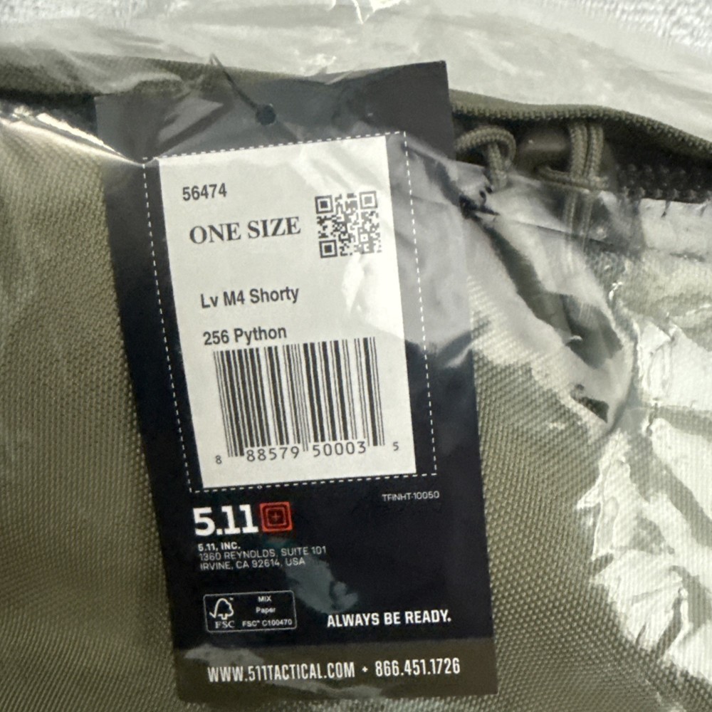New 5.11 Tactical LV M4 Shorty 18L Rifle Bag 56474 Python Weapon Transport Case