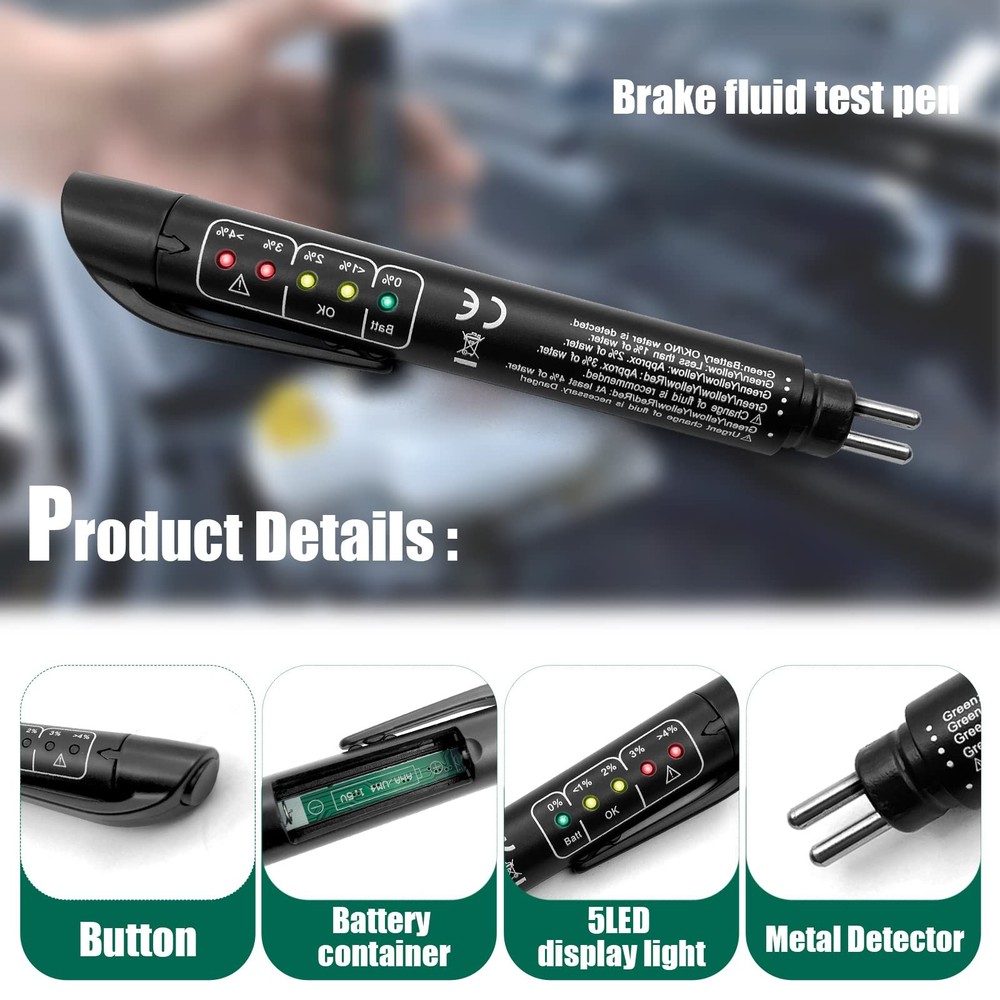 Brake Fluid Liquid Tester Auto Diagnostic Testing Tool Oil Moisture Analyzer