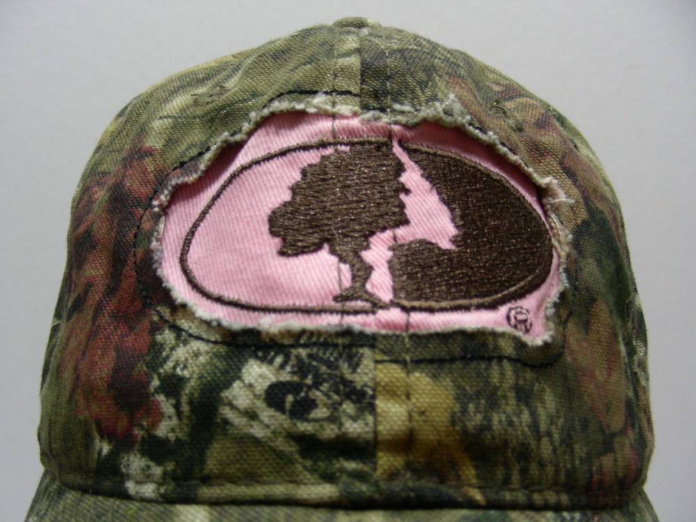 MOSSY OAK - PINK & CAMO - ONE SIZE ADJUSTABLE STRAPBACK BALL CAP HAT!