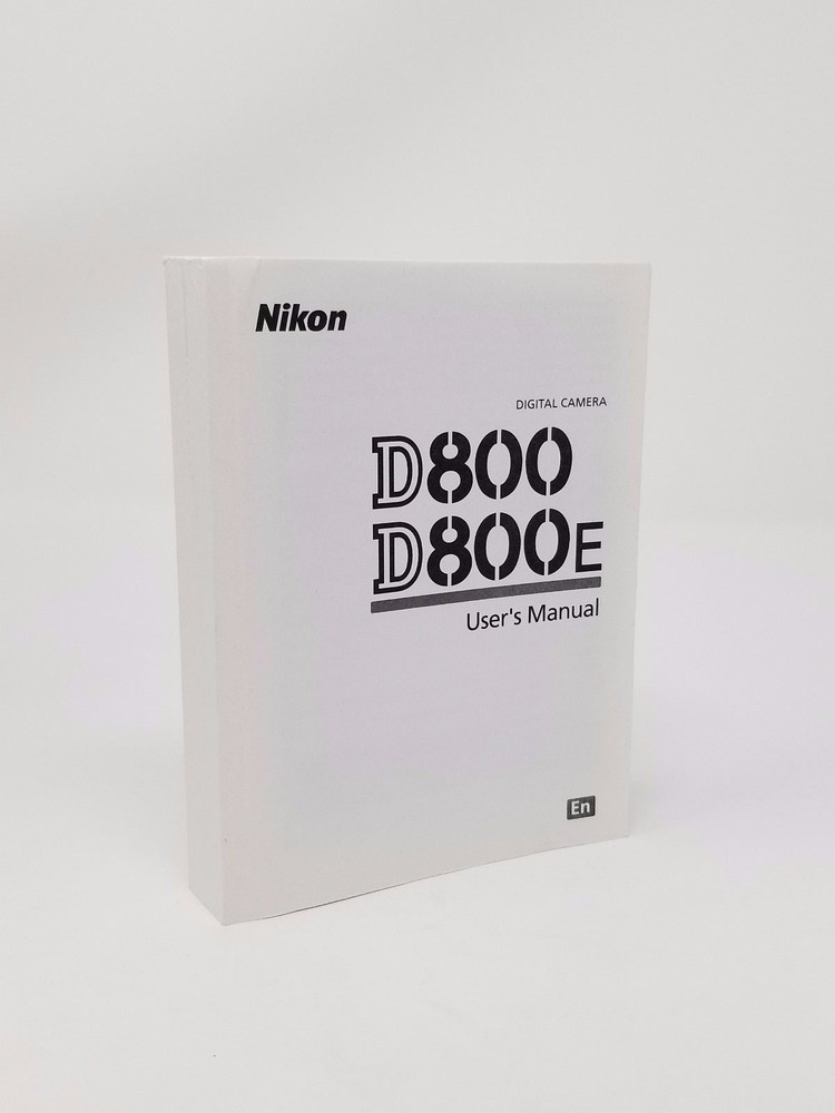 Nikon D800 D800e Instruction Owners Manual Book NEW