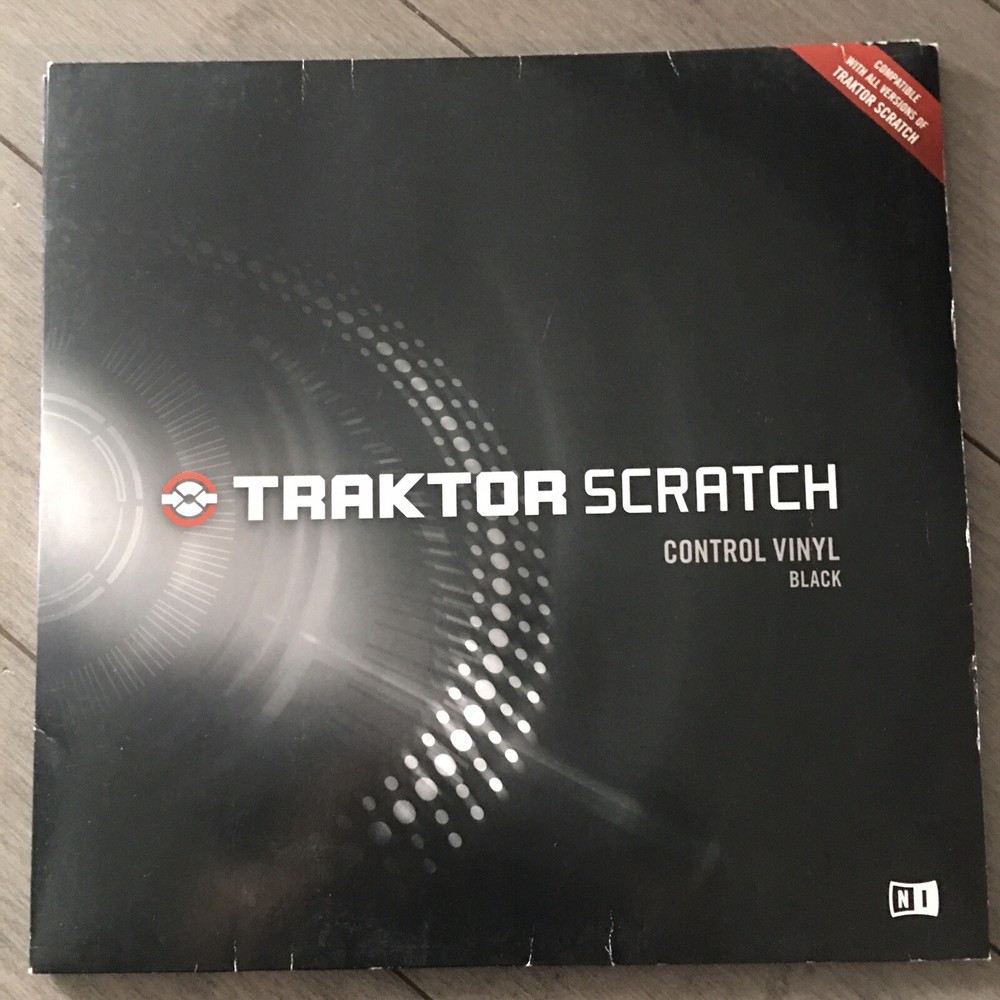 Traktor Scratch control vinyl - black