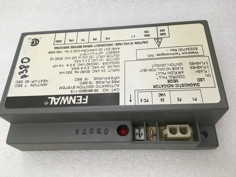 FENWAL 35-663900-113 Automatic Ignition System used FREE shipping #P380 #P381