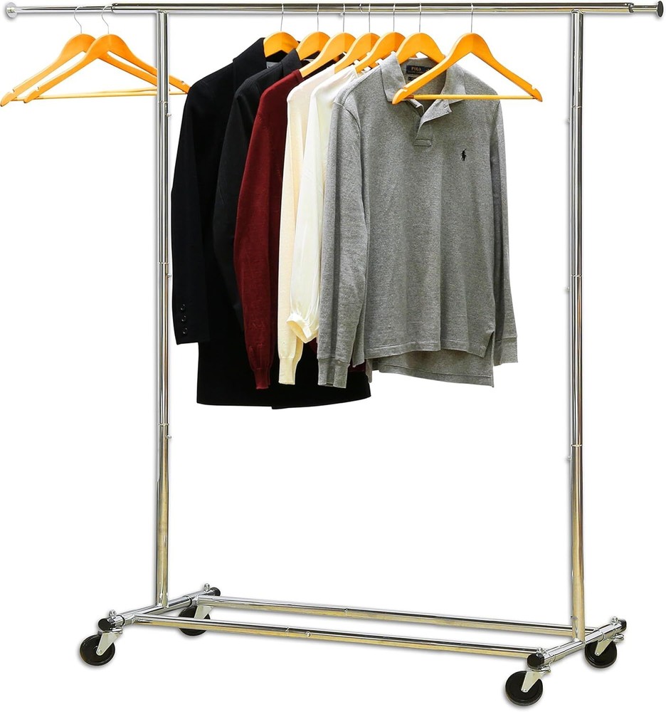 Heavy Duty Garment Rack, Chrome Plated