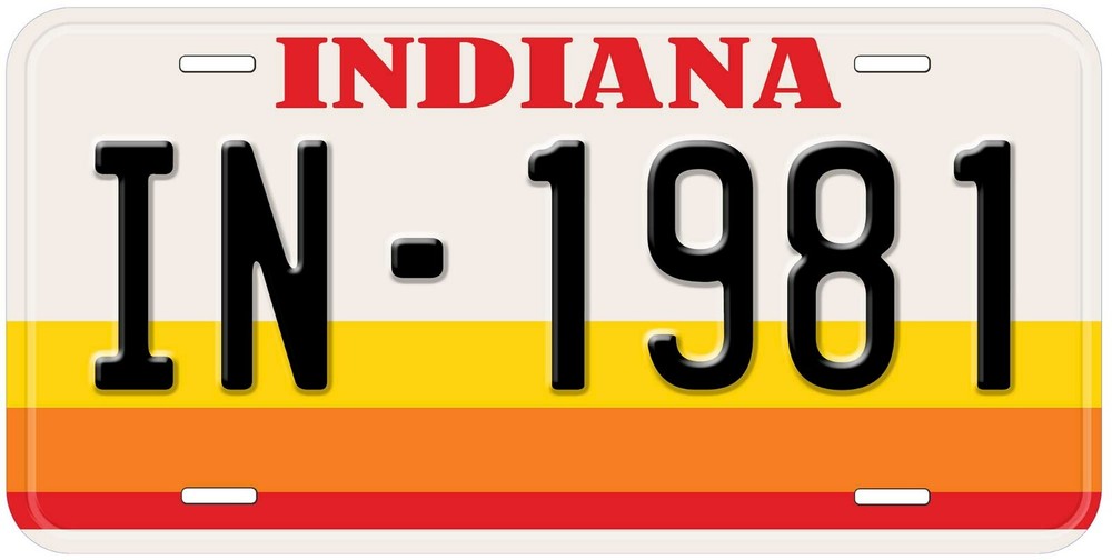 Indiana 1981 Personalized Car License Plate Any Text