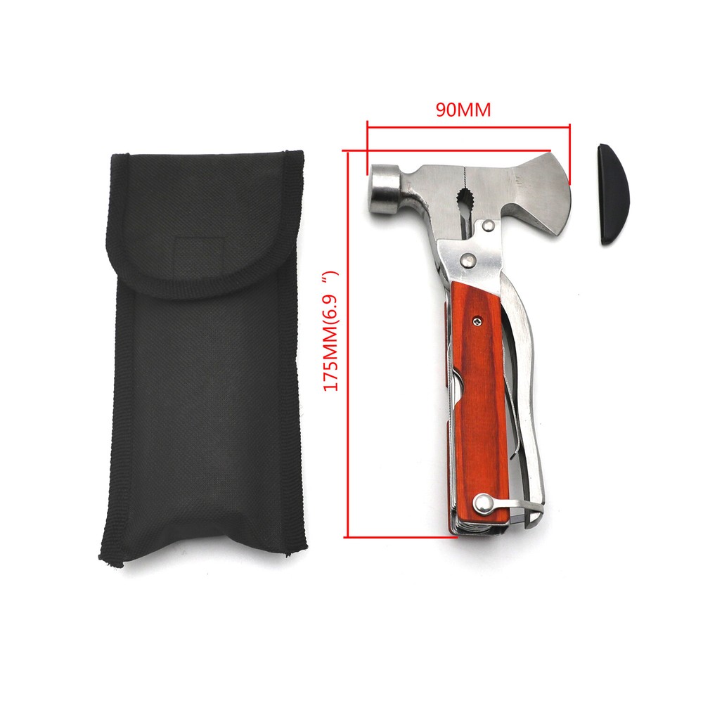 Multi function Outdoor Camping Emergency Survival Tools Axe Hatchet Hammer Plier